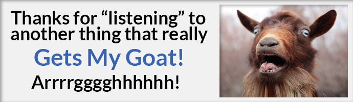 Gets my goat